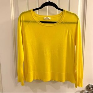 Zara Women’s Yellow Crewneck Sweater Size Small